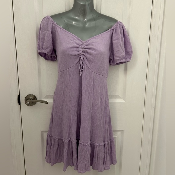 Dresses & Skirts - Lavender Off-Shoulder Sundress, Sz M
